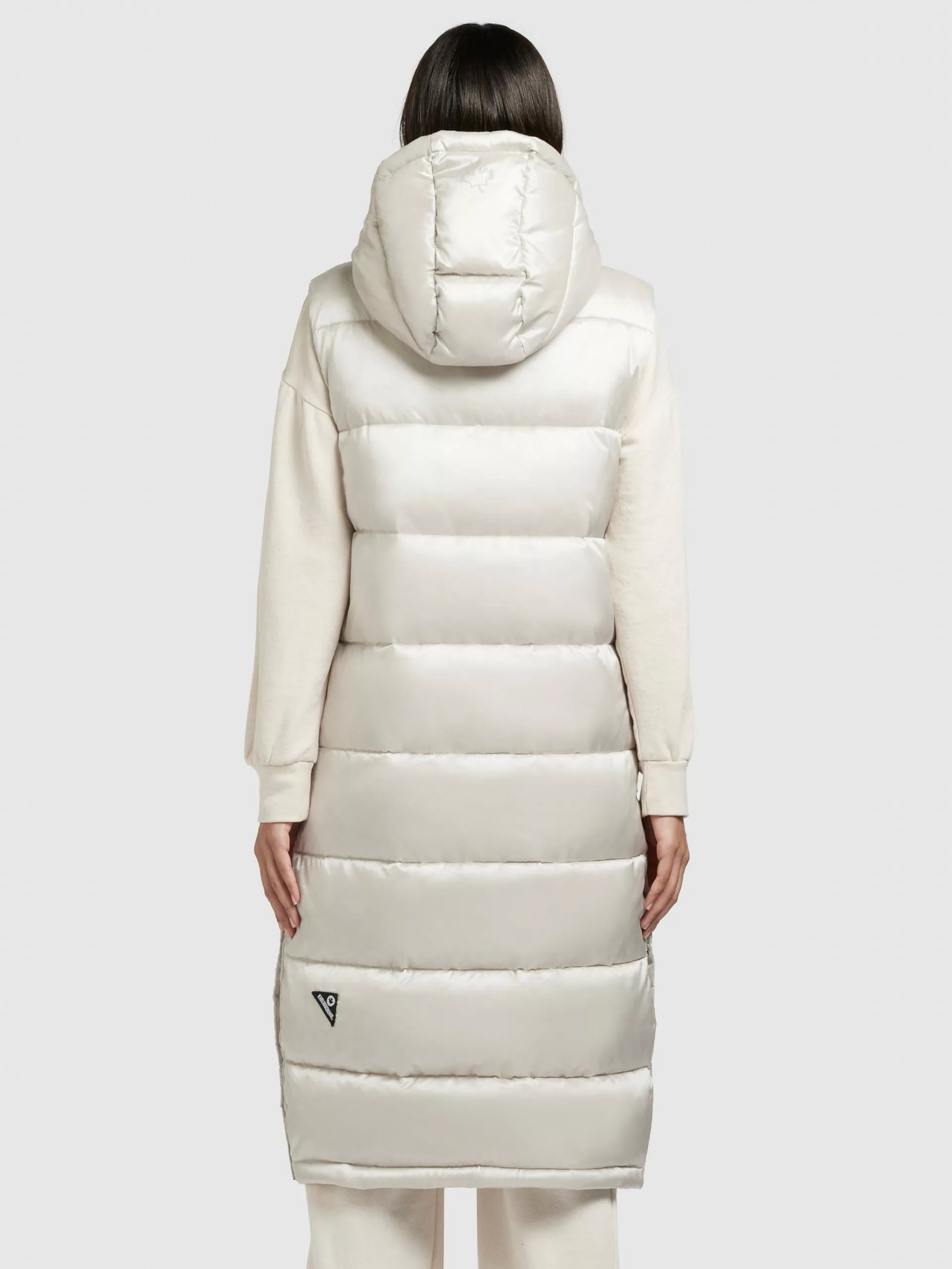 Khujo Vestes Sans Manches Gilet Tourin Femme Blanc Perle 6 Khujo Vestes Sans Manches Gilet Tourin Femme Blanc Perle – Image 4