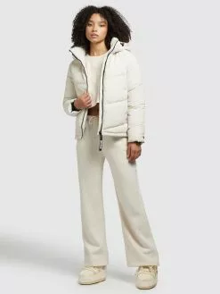 Khujo Vestes Dhiver Veste D’hiver Monty 2 Femme Blanc Cassé -Khujo Soldes Boutique 489408531406687b57281ca60f291c14