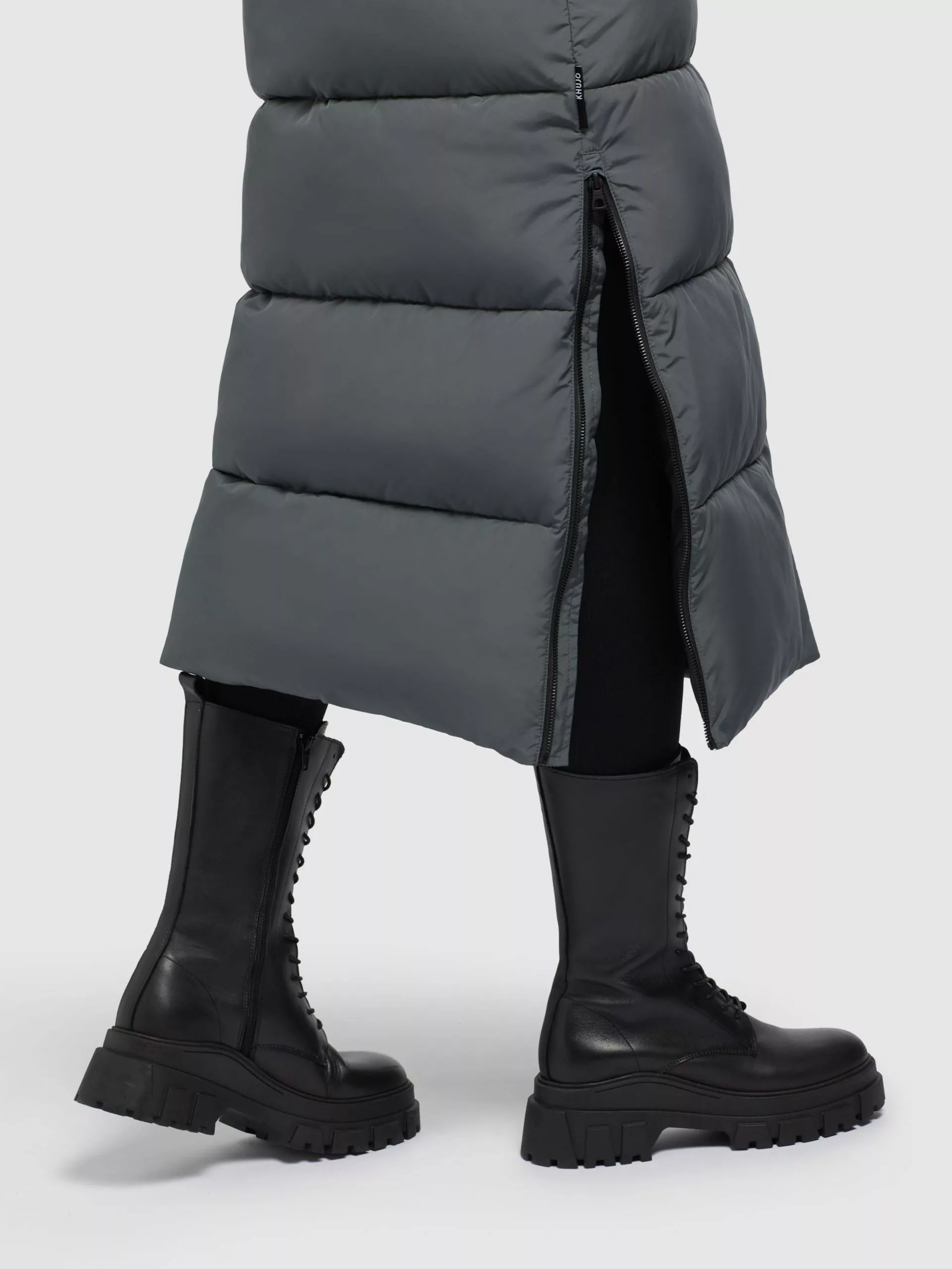 Khujo Manteaux Dhiver Manteau D’hiver SHIMANTA2 Femme Anthracite 4 Khujo Manteaux Dhiver Manteau D’hiver SHIMANTA2 Femme Anthracite – Image 2