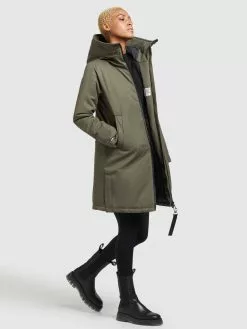 Khujo Manteaux De Mi-saison Manteau Mi-saison LISAD Femme Kaki 15 Khujo Manteaux De Mi-saison Manteau Mi-saison LISAD Femme Kaki -Khujo Soldes Boutique 4a0307c7c77e5be0eb39b63e6c318b2d