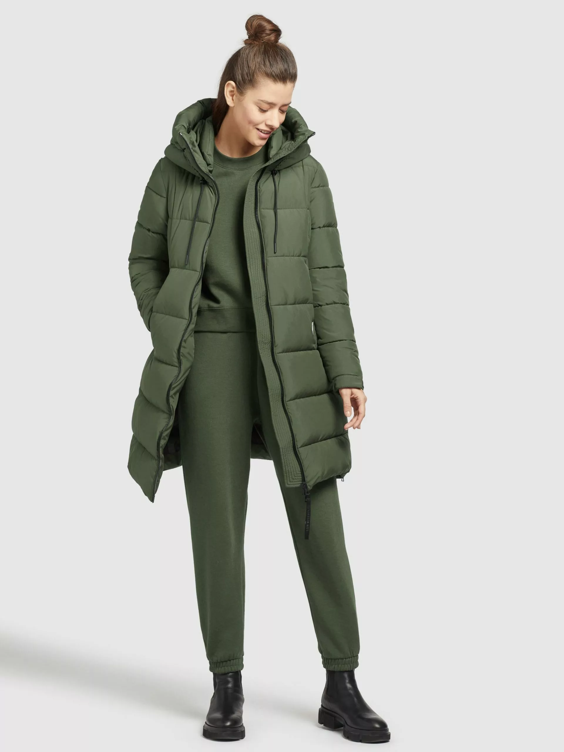 Khujo Manteaux Dhiver Manteau D’hiver Youma Femme Olive 5 Khujo Manteaux Dhiver Manteau D’hiver Youma Femme Olive – Image 3