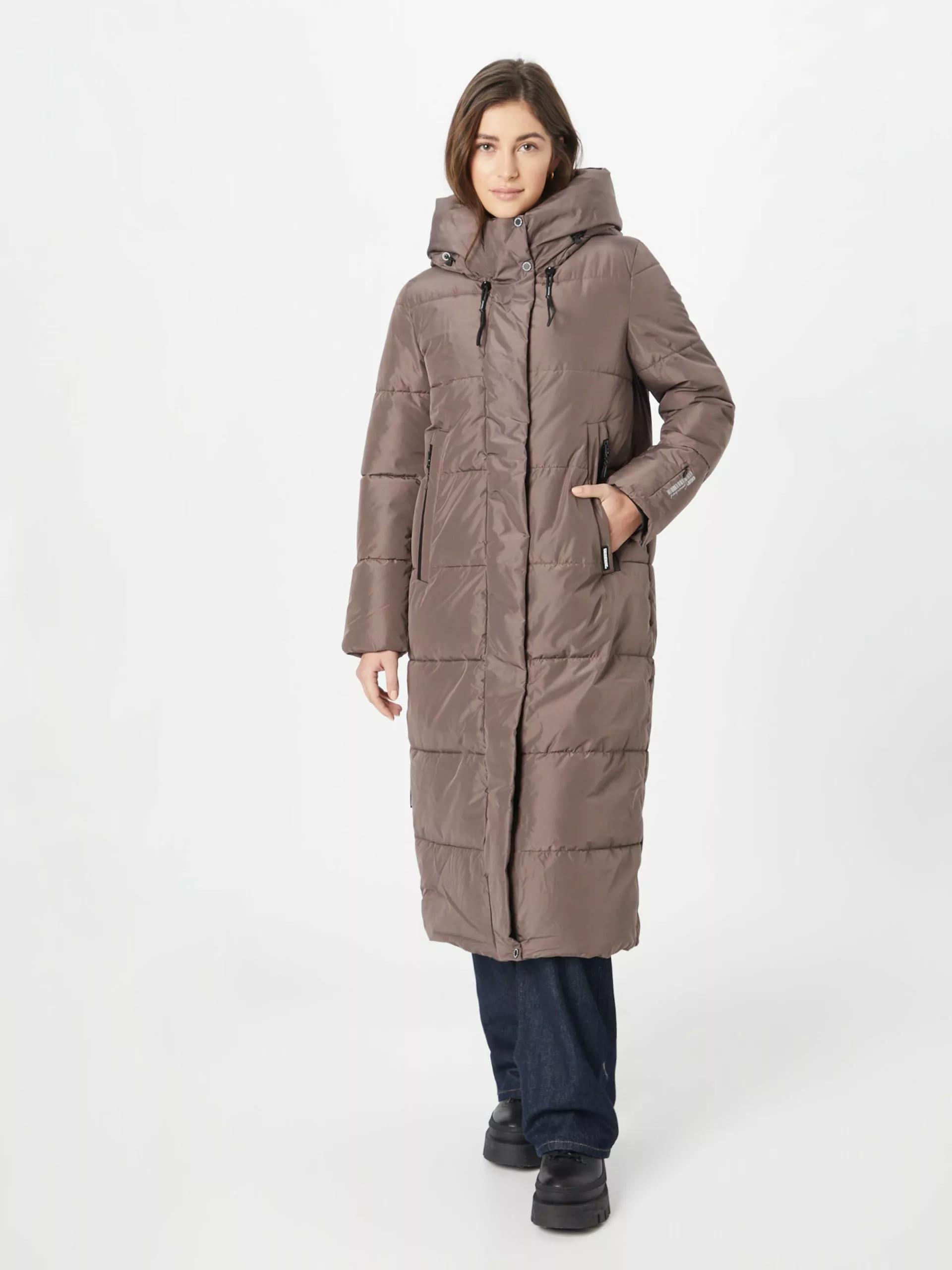 Khujo Manteaux De Mi-saison Manteau Mi-saison Soulani Femme Taupe 4 Khujo Manteaux De Mi-saison Manteau Mi-saison Soulani Femme Taupe â Image 2