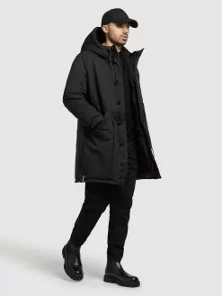 Khujo Parkas Parka D’hiver Terra Homme Noir -Khujo Soldes Boutique 4e4ef9d5c8d14ac4f6c8b96f491ae1e6