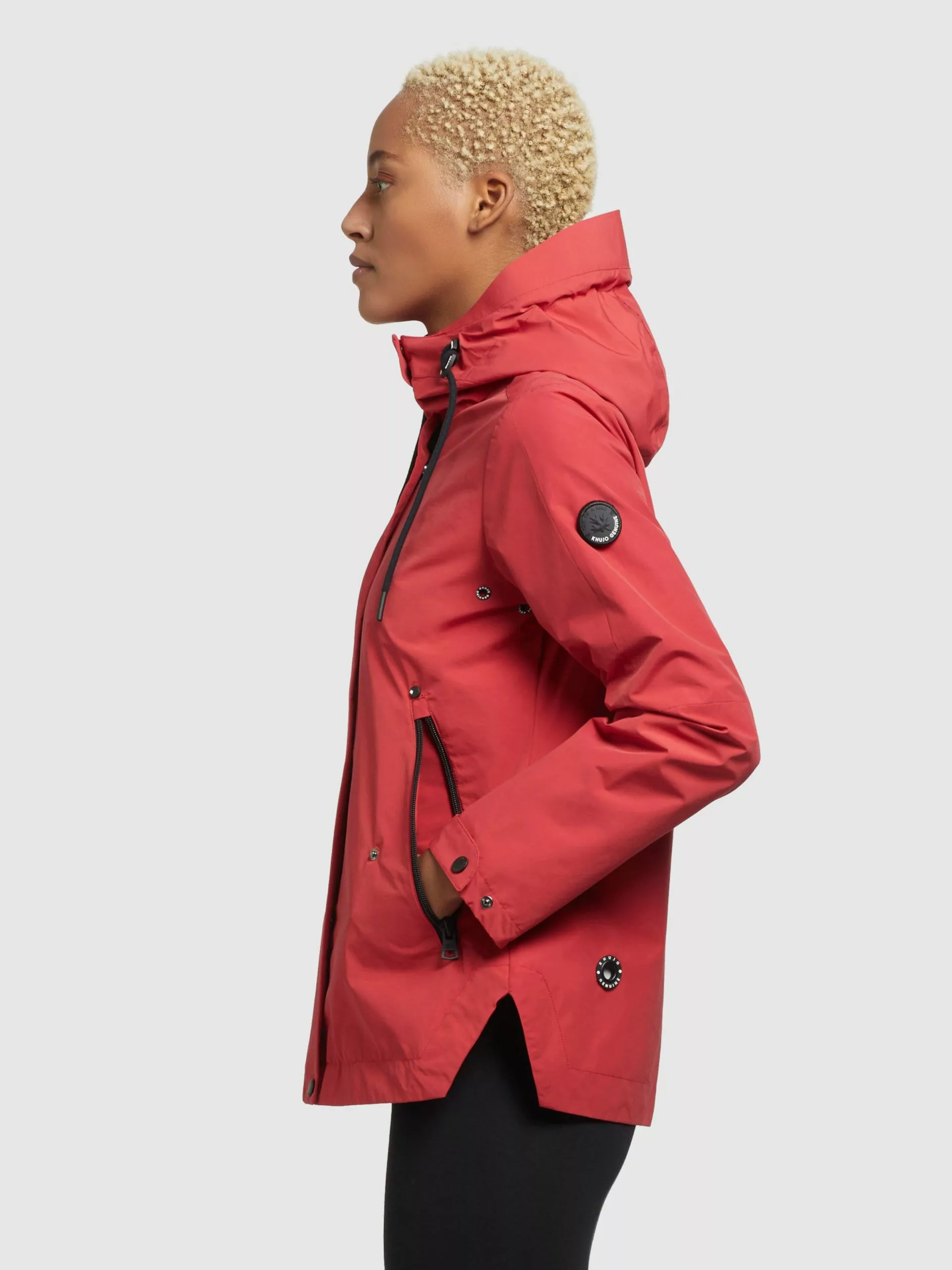 Khujo Vestes De Mi-saison Veste Mi-saison KAYA Femme Rouge 6 Khujo Vestes De Mi-saison Veste Mi-saison KAYA Femme Rouge – Image 4