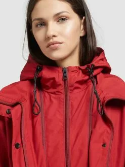 Khujo Parkas Parka Mi-saison FELINA Femme Rouge -Khujo Soldes Boutique 4f3440b8e3c7d0f57e7847040c519a54