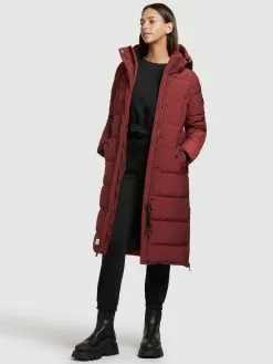 Khujo Manteaux Dhiver Manteau D’hiver Kleo Femme Rouge -Khujo Soldes Boutique 50821a9e52e340a8a5247c7a12a928d1