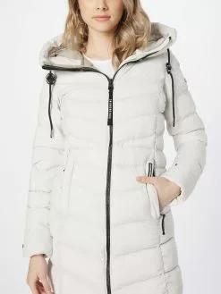 Khujo Vestes De Mi-saison Veste Mi-saison TUHANI Femme Blanc -Khujo Soldes Boutique 517ba5cddf5474fa5899480df3ead323