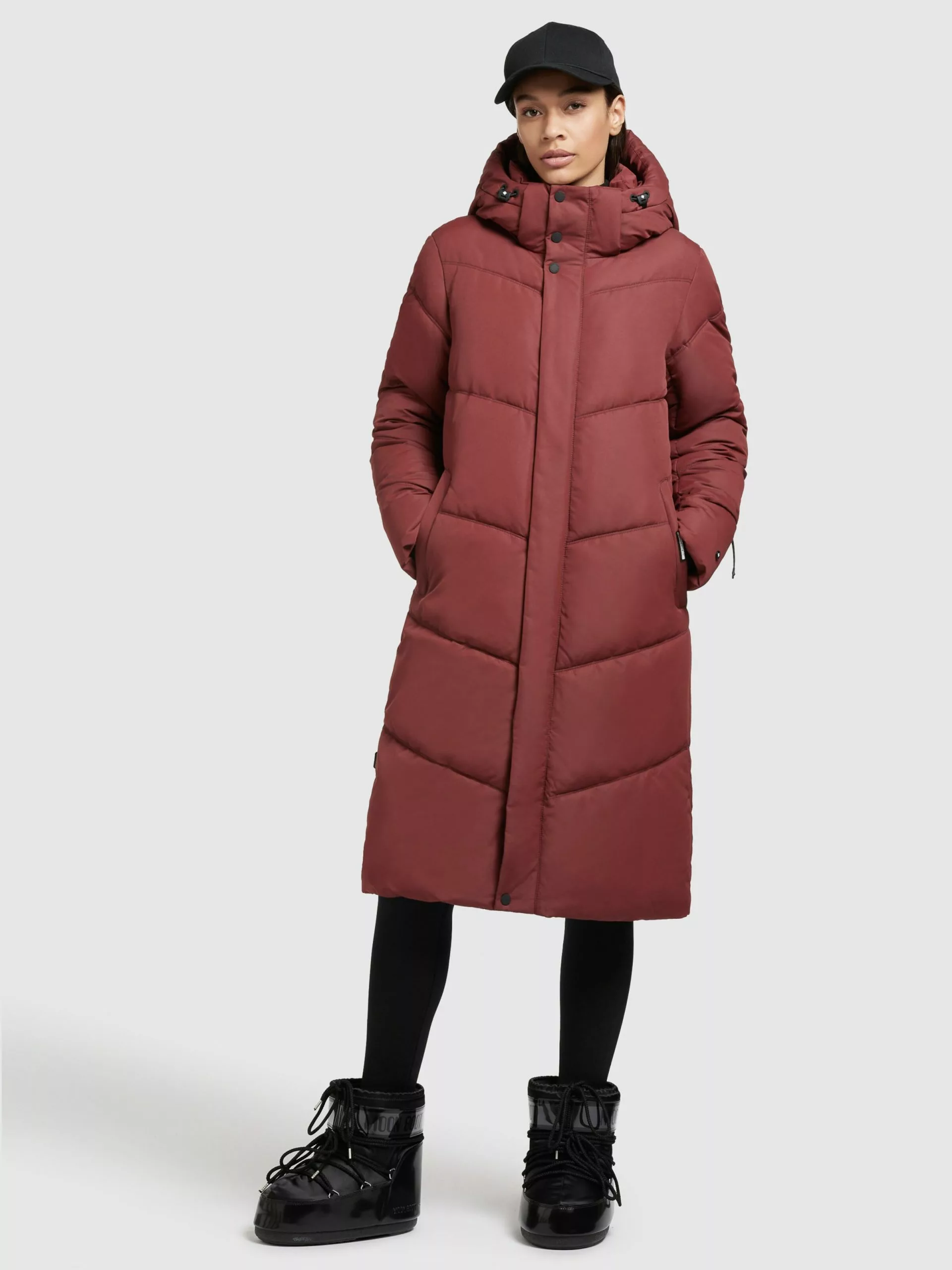 Khujo Manteaux Dhiver Manteau D’hiver Torino 3 Femme Rouge Rouille 5 Khujo Manteaux Dhiver Manteau D’hiver Torino 3 Femme Rouge Rouille – Image 3