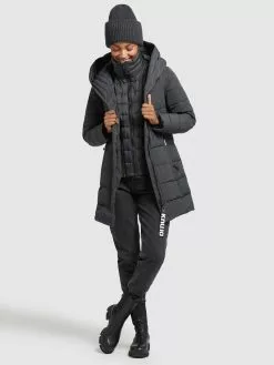 Khujo Manteaux Courts Manteau D’hiver Floyt Femme Gris Foncé 15 Khujo Manteaux Courts Manteau D’hiver Floyt Femme Gris Foncé -Khujo Soldes Boutique 542caea8563041d5bc868345c48f728b