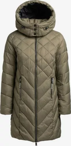 Khujo Manteaux De Mi-saison Manteau Mi-saison Aneth Femme Kaki