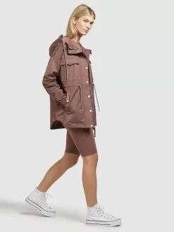 Khujo Vestes De Mi-saison Veste Mi-saison PRAYATA Femme Marron -Khujo Soldes Boutique 54793b633b88020bbb0217d764e470c2