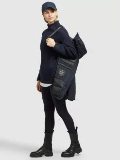 Khujo Vestes Dhiver Veste D’hiver Kanda 2 Femme Bleu Marine -Khujo Soldes Boutique 55a475e1e96ee4238b47e525c5d73734