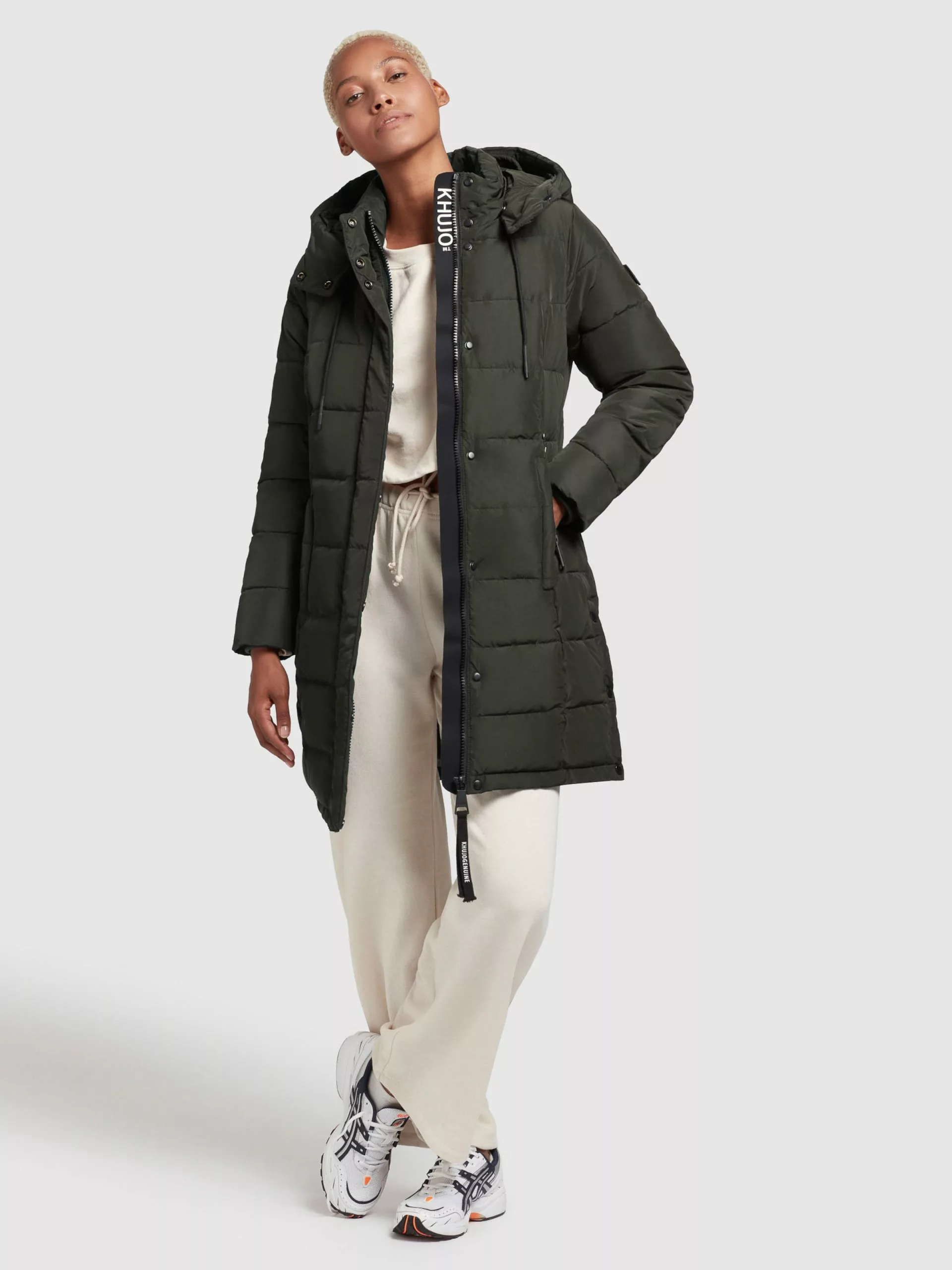 Khujo Manteaux Courts Manteau D’hiver Cups Femme Vert Foncé 8 Khujo Manteaux Courts Manteau D’hiver Cups Femme Vert Foncé – Image 6