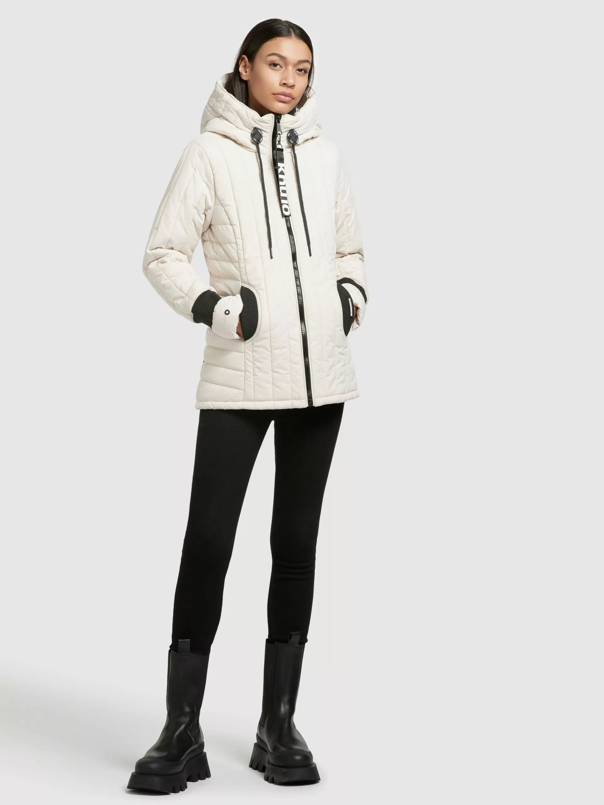 Khujo Vestes De Mi-saison Veste Mi-saison Tweety Femme Blanc Cassé 5 Khujo Vestes De Mi-saison Veste Mi-saison Tweety Femme Blanc Cassé – Image 3