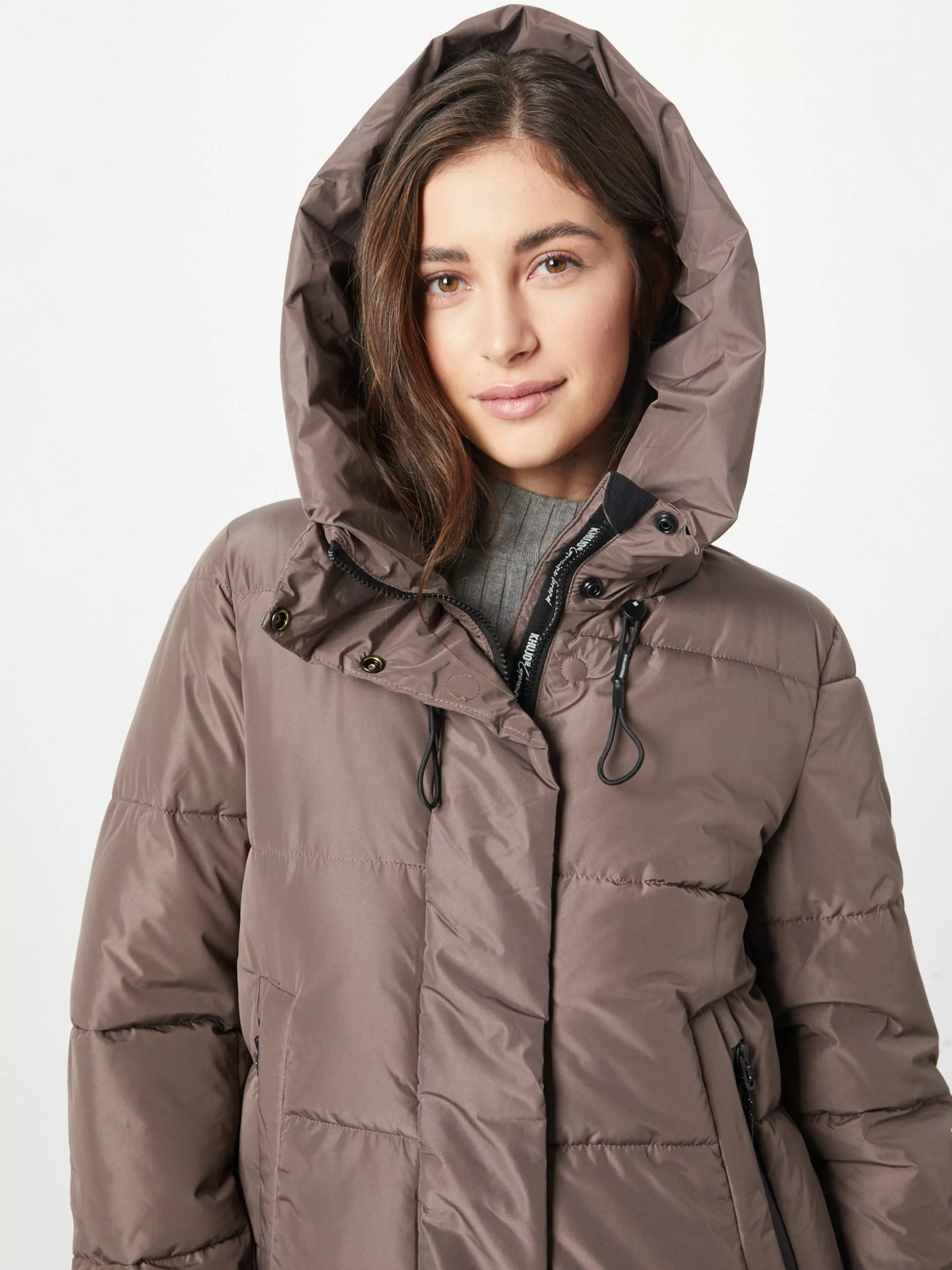 Khujo Manteaux De Mi-saison Manteau Mi-saison Soulani Femme Taupe 7 Khujo Manteaux De Mi-saison Manteau Mi-saison Soulani Femme Taupe â Image 5