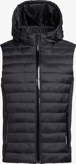 Khujo Vestes Sans Manches Gilet Homme Noir