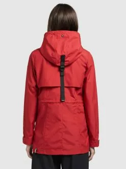 Khujo Parkas Parka Mi-saison FELINA Femme Rouge -Khujo Soldes Boutique 585009a2318a0e070cb324fff738ed9d