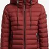 Khujo Vestes De Mi-saison Veste Mi-saison Lovina Femme Rouge Foncé -Khujo Soldes Boutique 5861b4ef2045a1fd6074050b5968b684