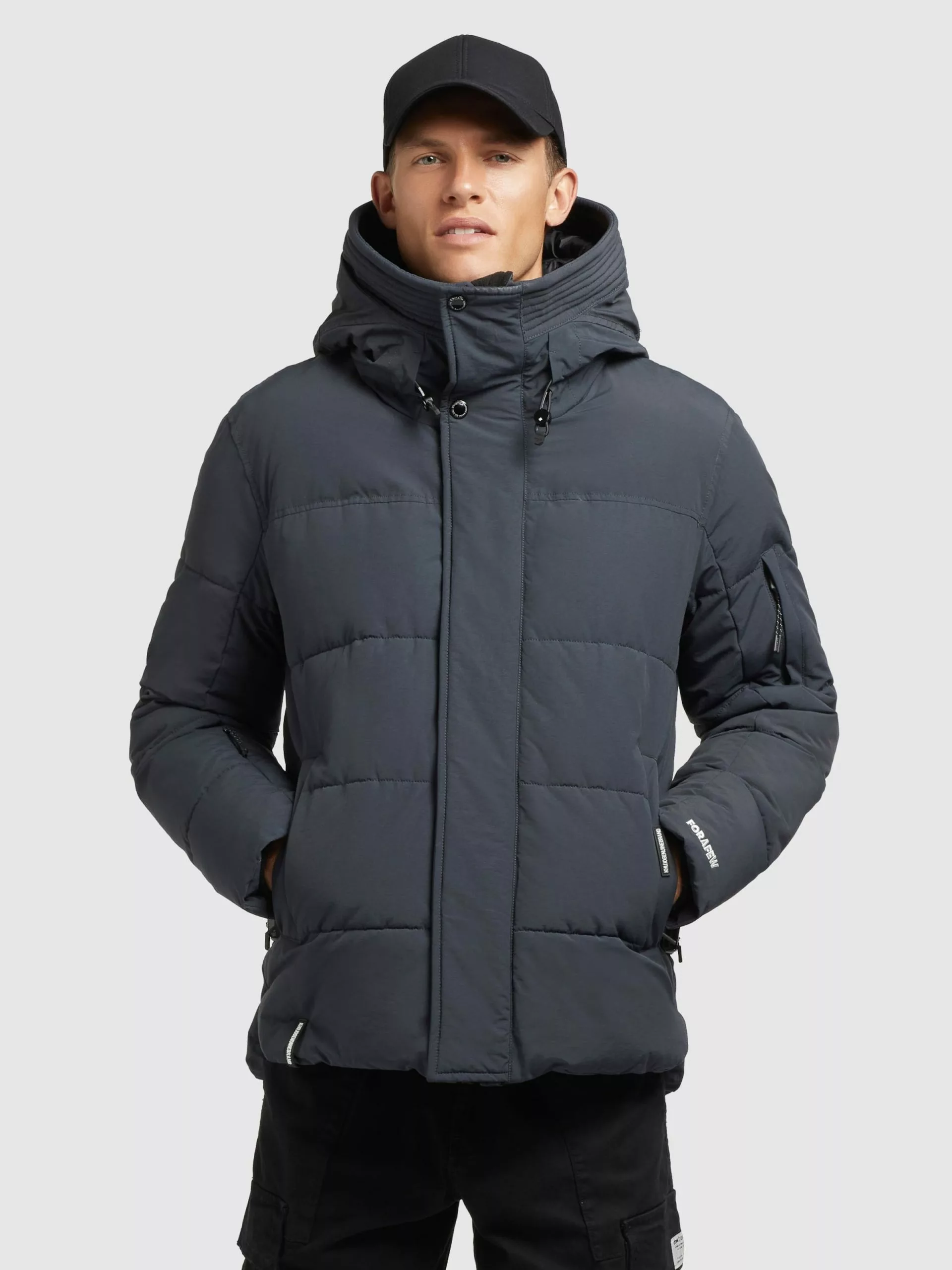 Khujo Vestes Dhiver Veste D’hiver Barat Homme Bleu-gris 4 Khujo Vestes Dhiver Veste D’hiver Barat Homme Bleu-gris – Image 2