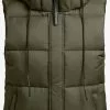 Khujo Vestes Sans Manches Gilet Eden Femme Kaki