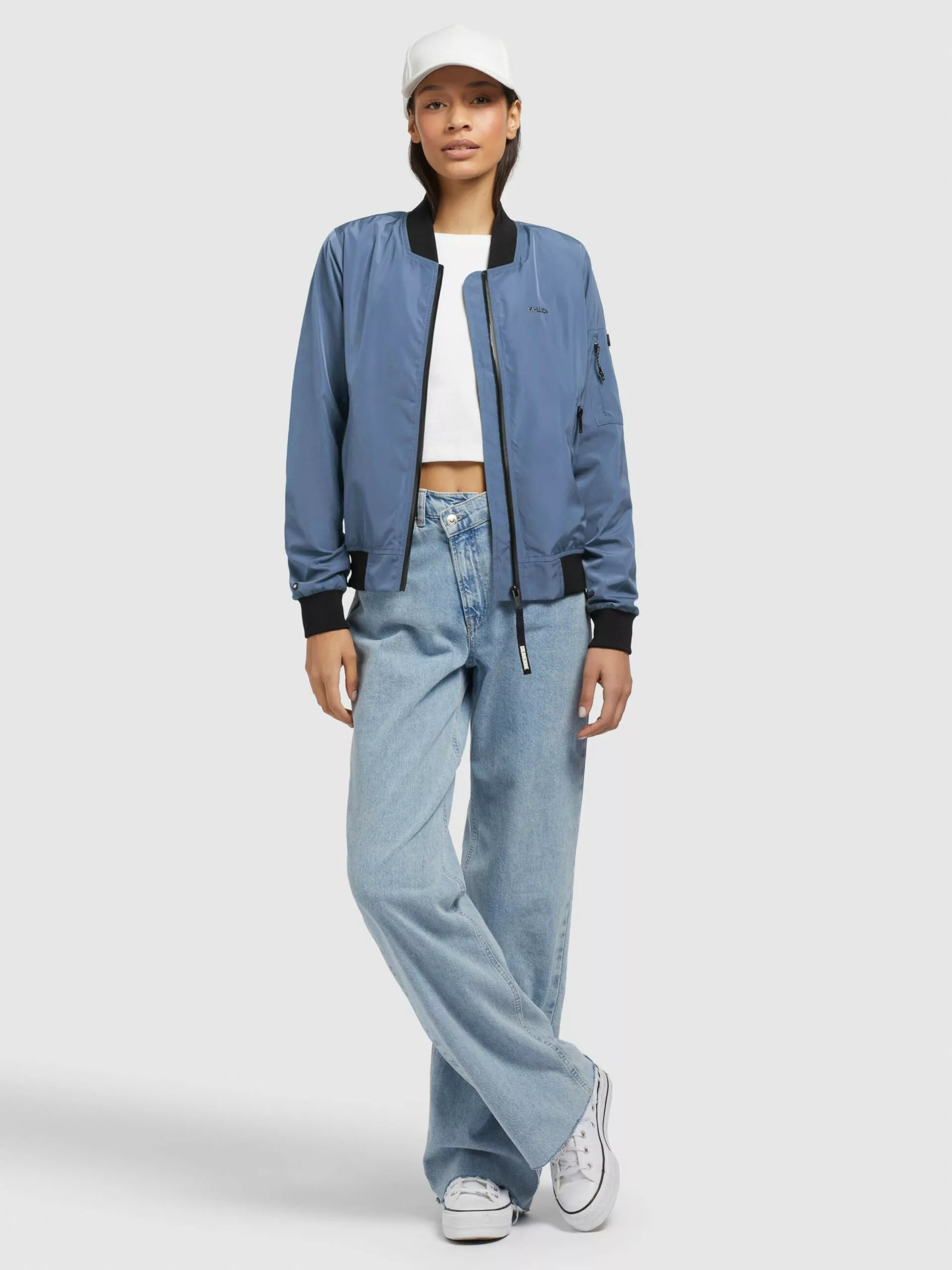 Khujo Vestes De Mi-saison Veste Mi-saison Stence2 Femme Bleu 8 Khujo Vestes De Mi-saison Veste Mi-saison Stence2 Femme Bleu – Image 6