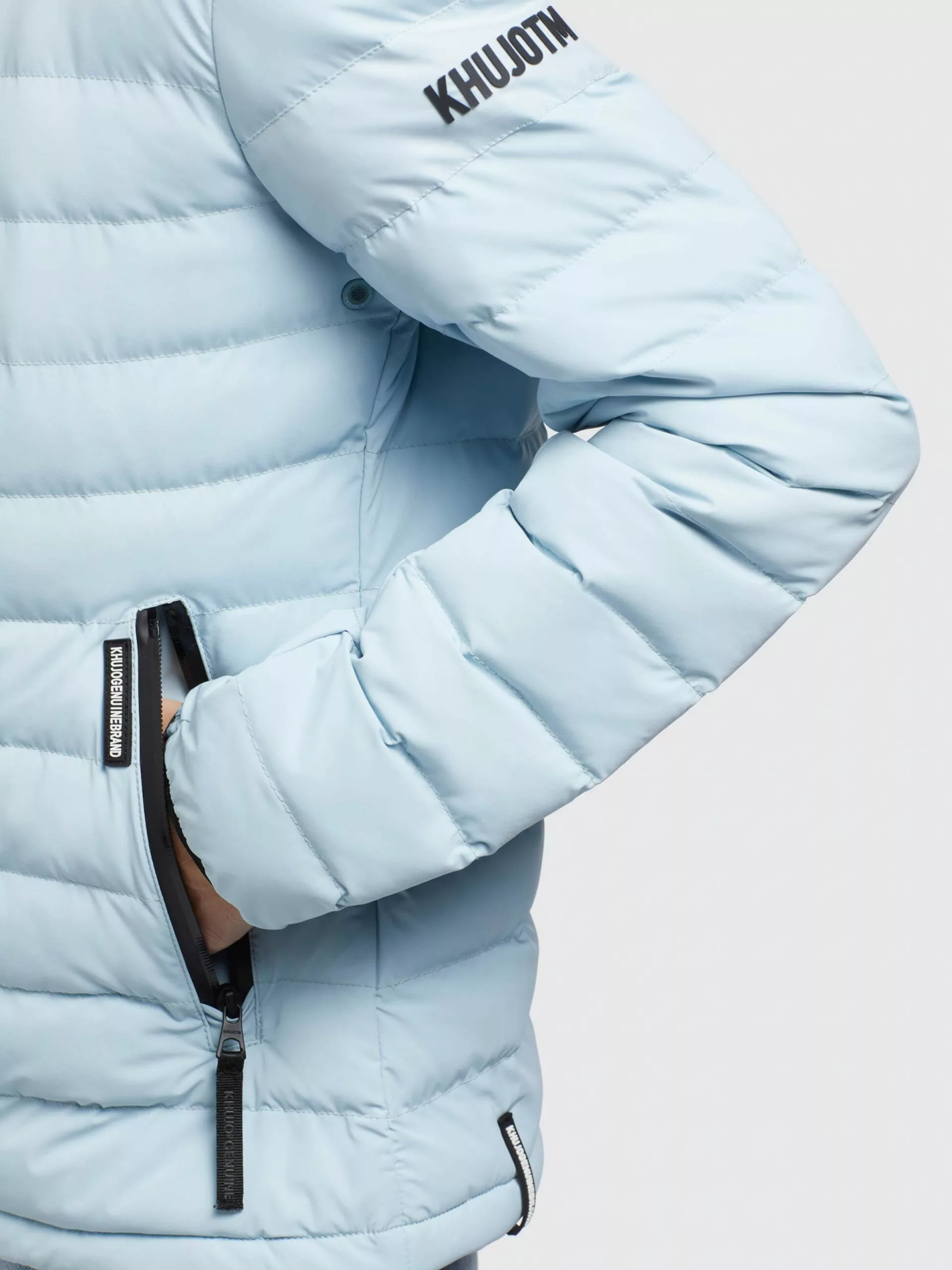 Khujo Vestes De Mi-saison Veste Mi-saison LOVINA4 MATT Femme Bleu Clair 10 Khujo Vestes De Mi-saison Veste Mi-saison LOVINA4 MATT Femme Bleu Clair – Image 8