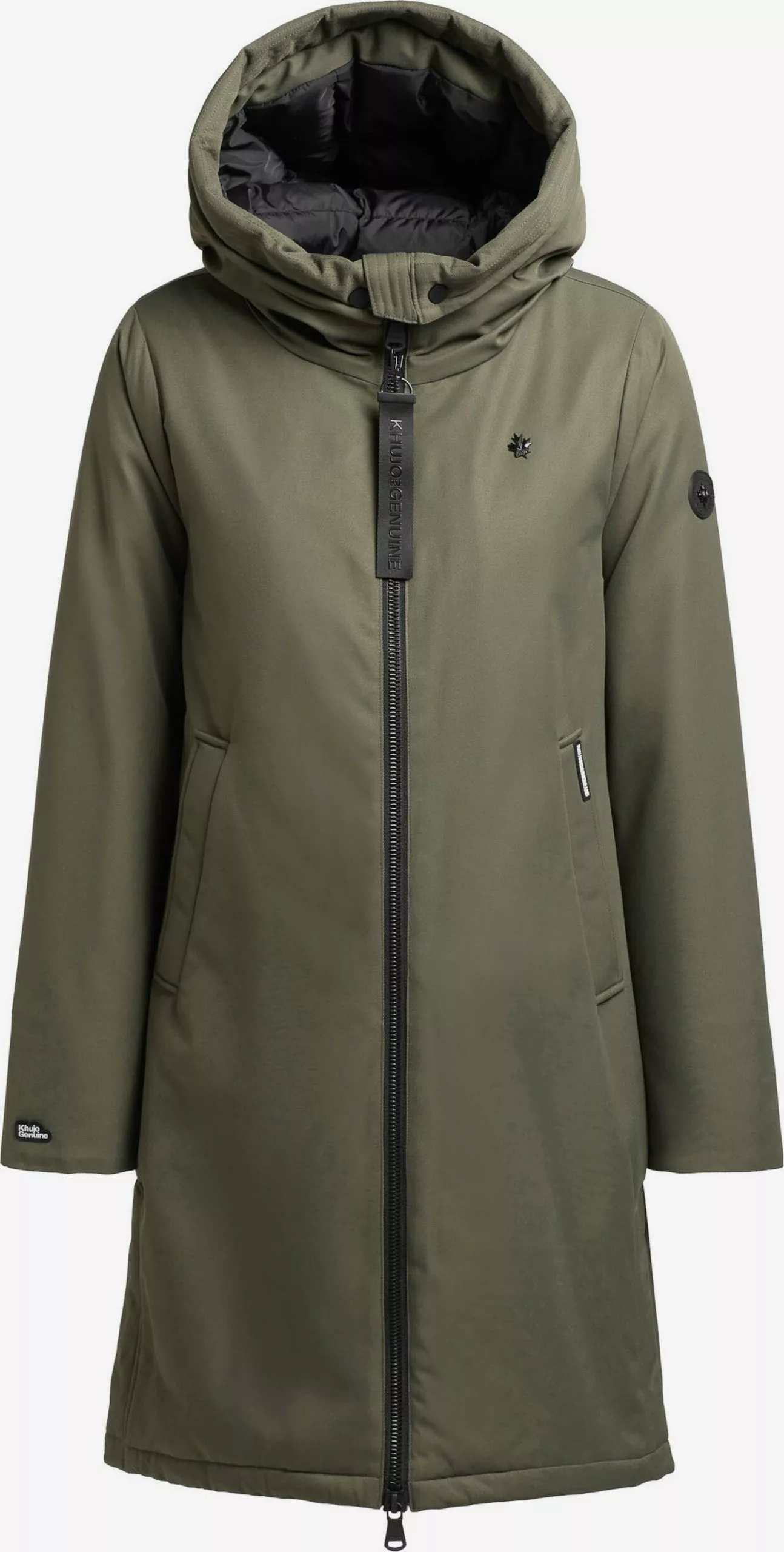 Khujo Manteaux De Mi-saison Manteau Mi-saison LISAD Femme Kaki 3 Khujo Manteaux De Mi-saison Manteau Mi-saison LISAD Femme Kaki