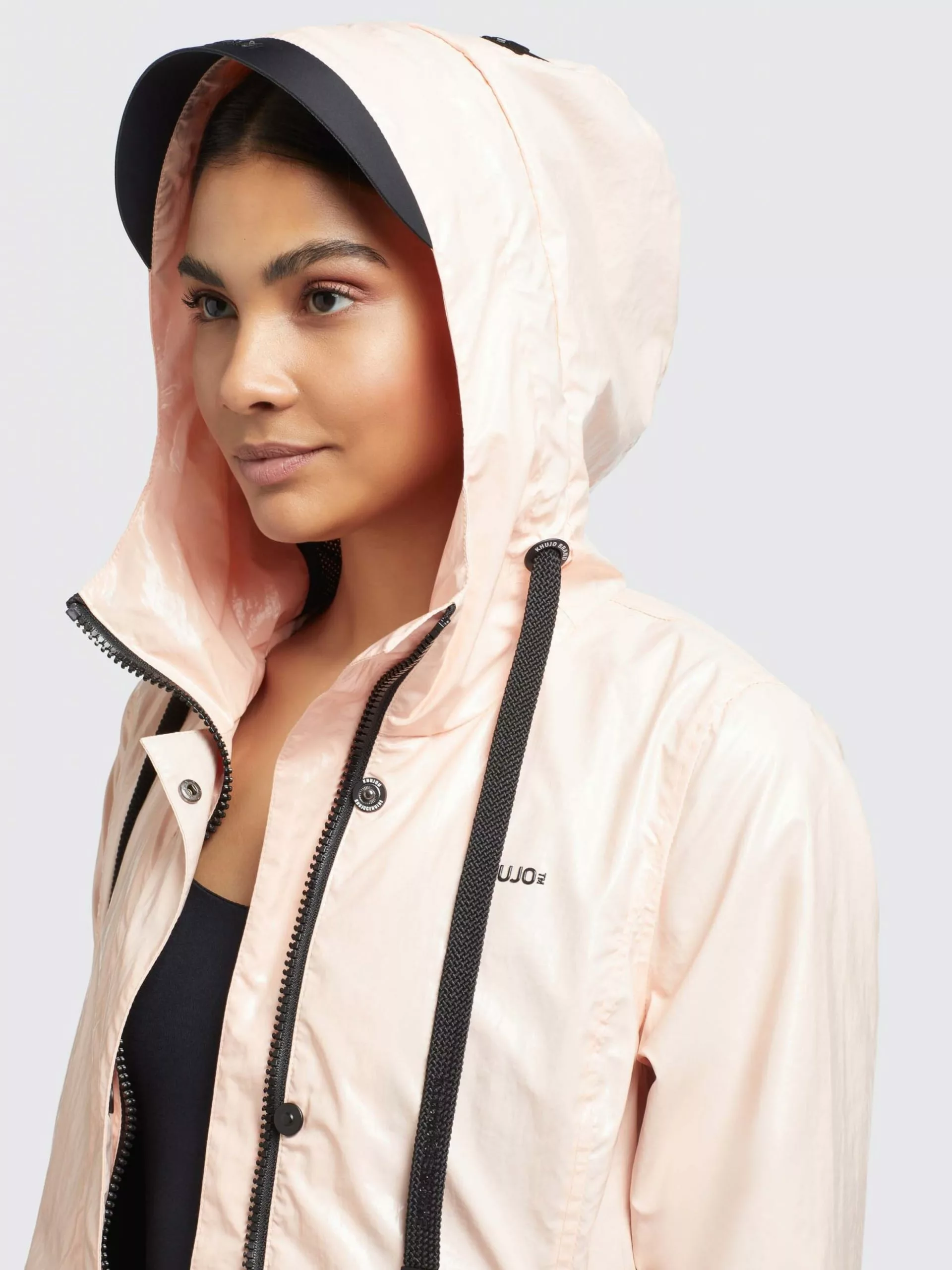 Khujo Manteaux De Pluie Manteau Mi-saison ALECIA Femme Abricot 9 Khujo Manteaux De Pluie Manteau Mi-saison ALECIA Femme Abricot â Image 7