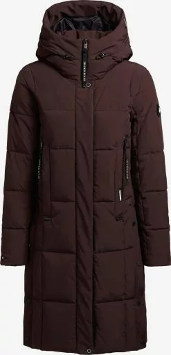 Khujo Manteaux De Mi-saison Manteau Mi-saison Namita Femme Lie De Vin