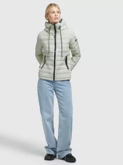 Khujo Vestes De Mi-saison Veste Mi-saison LOVINA4 Femme Vert -Khujo Soldes Boutique 635034d8ca2015217bc022685409ce07