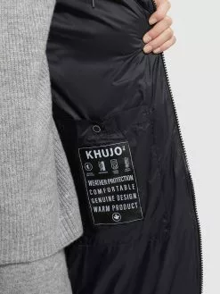 Khujo Manteaux Dhiver Manteau D’hiver TUULA Femme Noir -Khujo Soldes Boutique 63849631cb5861192e88bd2a49f2cd32