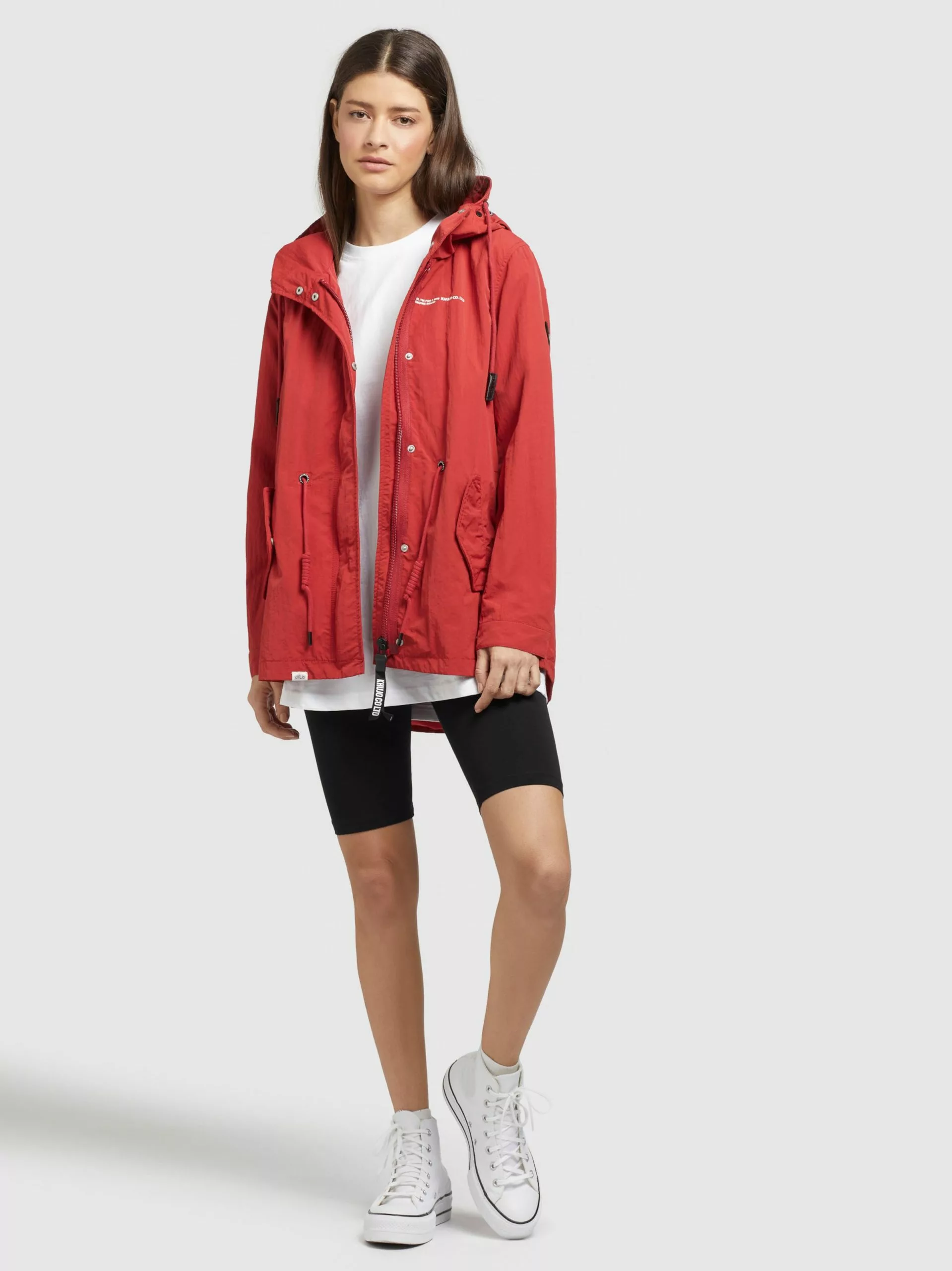 Khujo Vestes De Mi-saison Veste Mi-saison CAIMA Femme Rouge 7 Khujo Vestes De Mi-saison Veste Mi-saison CAIMA Femme Rouge – Image 5