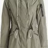 Khujo Parkas Parka Mi-saison CATHARINA Femme Kaki -Khujo Soldes Boutique 65bd50872ba157edc0074630c9880f3b