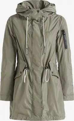 Khujo Parkas Parka Mi-saison CATHARINA Femme Kaki
