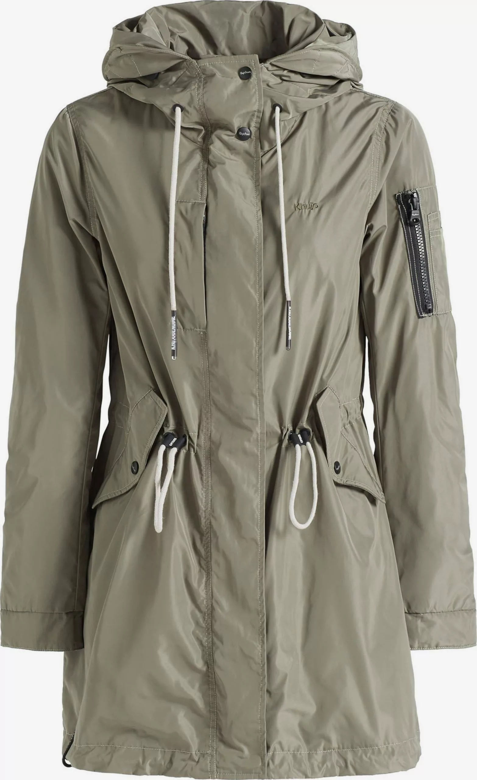 Khujo Parkas Parka Mi-saison CATHARINA Femme Kaki 3 Khujo Parkas Parka Mi-saison CATHARINA Femme Kaki