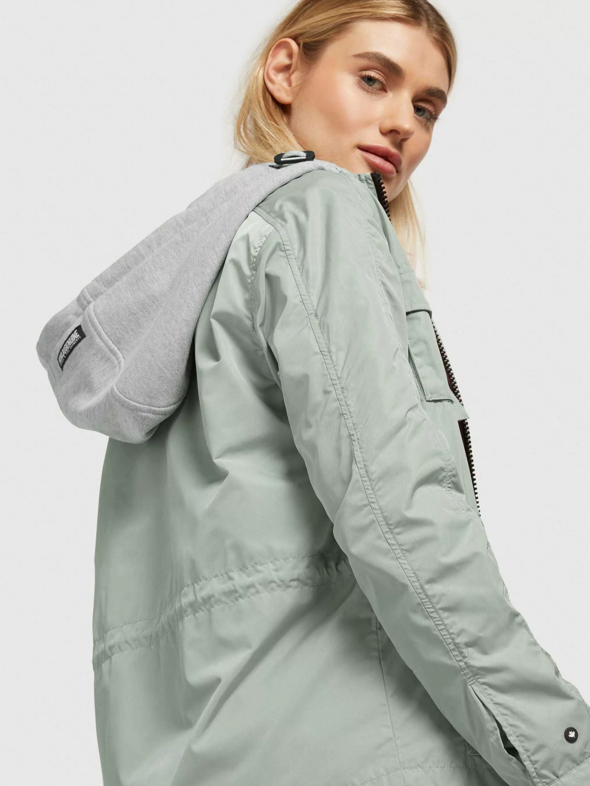 Khujo Vestes De Mi-saison Veste Mi-saison FLAMES Femme Vert Pastel 10 Khujo Vestes De Mi-saison Veste Mi-saison FLAMES Femme Vert Pastel – Image 8