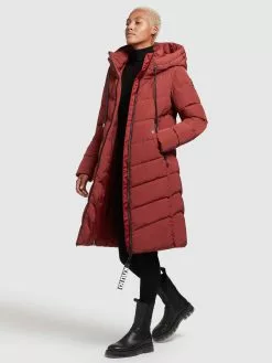 Khujo Manteaux Dhiver Manteau D’hiver Ayleena Femme Rouge Rouille -Khujo Soldes Boutique 6f9f6bfd5d31c619080dc8c0bb5c45a9