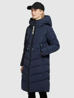 Khujo Manteaux De Mi-saison Manteau Mi-saison Klayd Femme Bleu Foncé -Khujo Soldes Boutique 703928bfc2647f98cbebba1aa0aaa613