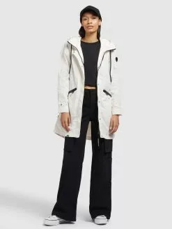 Khujo Manteaux De Mi-saison Manteau Mi-saison Games2 Femme Blanc -Khujo Soldes Boutique 70b8cd4daaa7534337809001dfe2e262