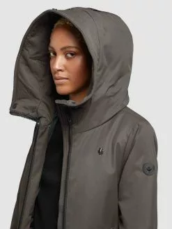 Khujo Manteaux De Mi-saison Manteau Mi-saison LISAD Femme Gris Foncé -Khujo Soldes Boutique 73b12bdd50836855480dfc6705641d6d