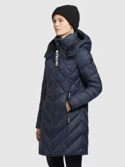 Khujo Manteaux De Mi-saison Manteau Mi-saison Aneth Femme Bleu Marine -Khujo Soldes Boutique 73ea76deeb18c2991901515973d71575