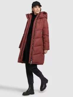 Khujo Manteaux Dhiver Manteau D’hiver Limetta Femme Rouge Rouille -Khujo Soldes Boutique 75d8cd3d1b63c609665825e31a8e2be6