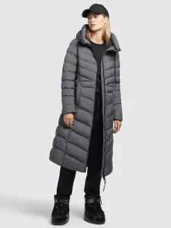 Khujo Manteaux Dhiver Manteau D’hiver Ingram Femme Anthracite -Khujo Soldes Boutique 7701ad63b2990dedfdeb193dadcd5d6b