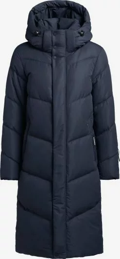Khujo Manteaux Dhiver Manteau D’hiver Torino 3 Femme Bleu Foncé