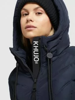 Khujo Vestes De Mi-saison Veste Mi-saison Stern Femme Bleu Foncé -Khujo Soldes Boutique 7a32c384148f82d45fef59517172fc74