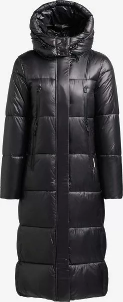 Khujo Manteaux Dhiver Manteau D’hiver Melona Femme Noir