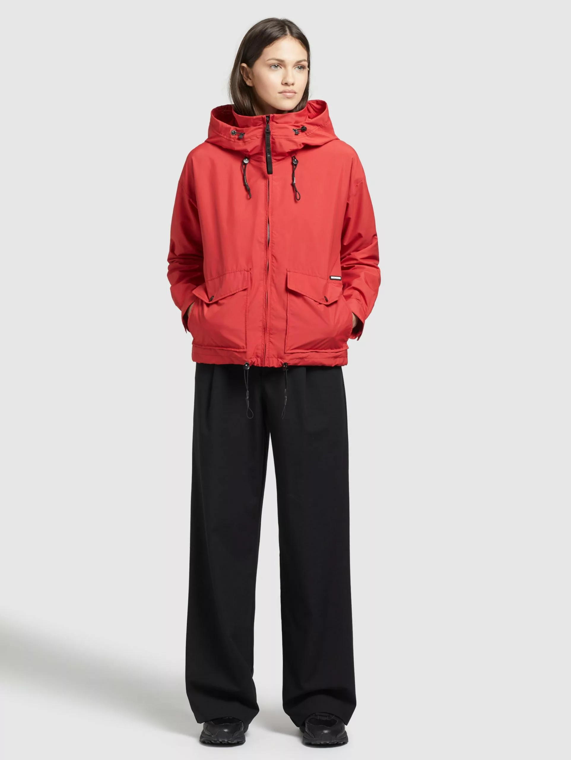 Khujo Vestes De Mi-saison Veste Mi-saison BLAIR Femme Rouge 5 Khujo Vestes De Mi-saison Veste Mi-saison BLAIR Femme Rouge â Image 3