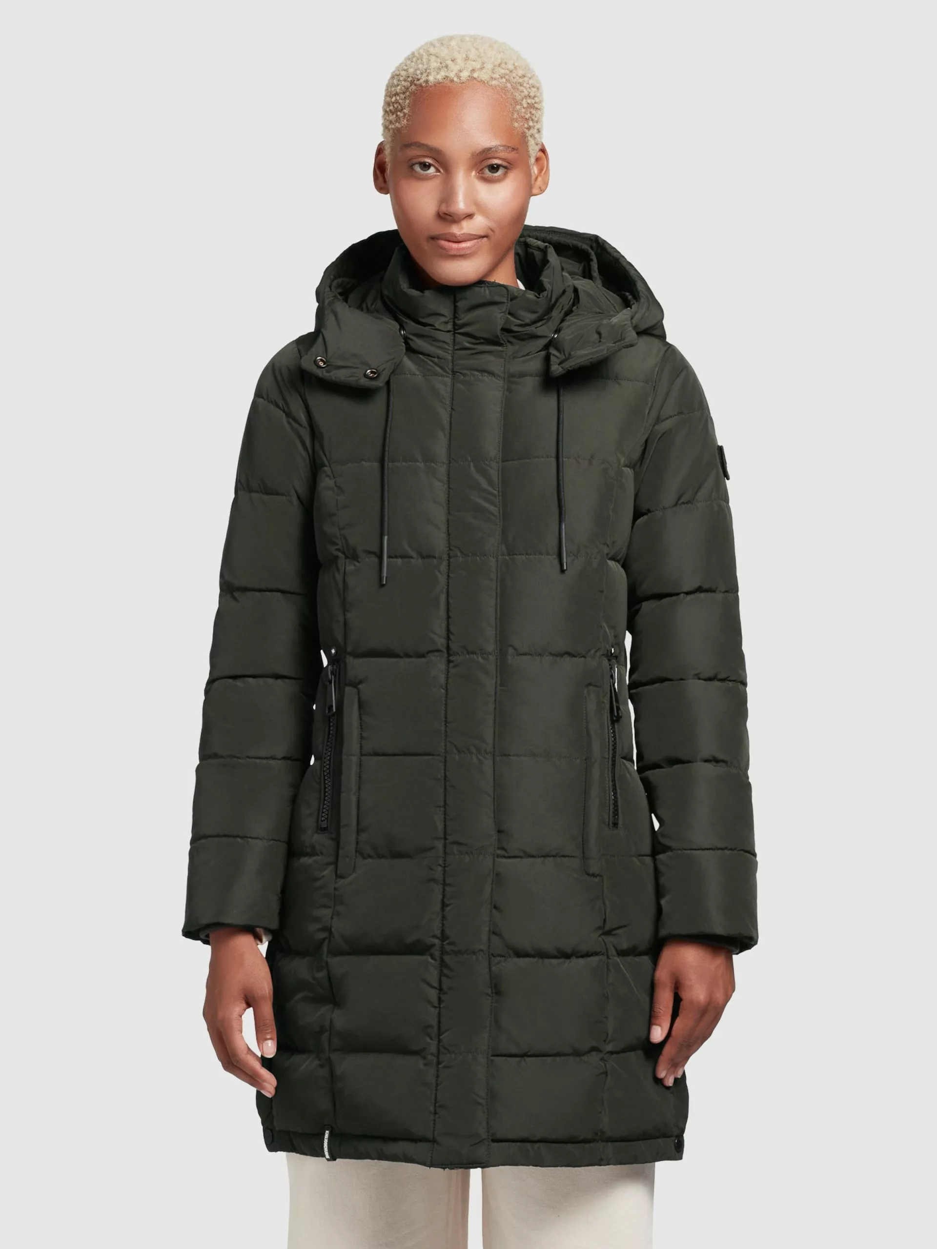 Khujo Manteaux Courts Manteau D’hiver Cups Femme Vert Foncé 4 Khujo Manteaux Courts Manteau D’hiver Cups Femme Vert Foncé – Image 2