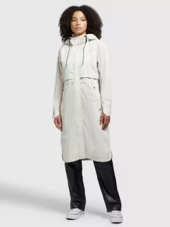 Khujo Manteaux De Mi-saison Manteau Mi-saison Jomana Femme Blanc Cassé -Khujo Soldes Boutique 7fc79d24c4a66ce5abde1b89a112a337