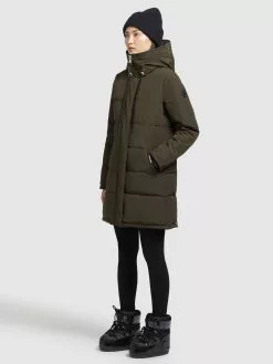Khujo Manteaux Courts Manteau D’hiver Mats Femme Vert Foncé -Khujo Soldes Boutique 8015f1d1c954bb244d8eb6e9426b0488